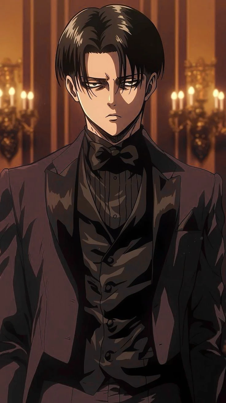 Illustrated adult character profile: Levi