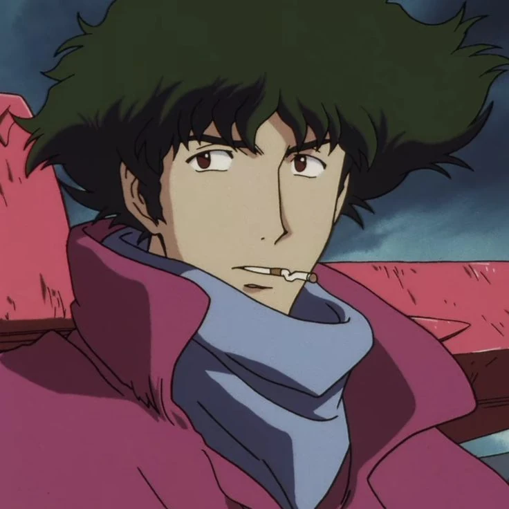 Illustrated adult character profile: Spike Spiegel